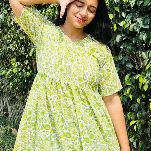 LIME GREEN KURTI