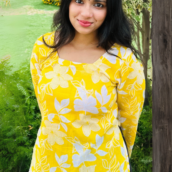 SUNFLOWER SHORT KURTI